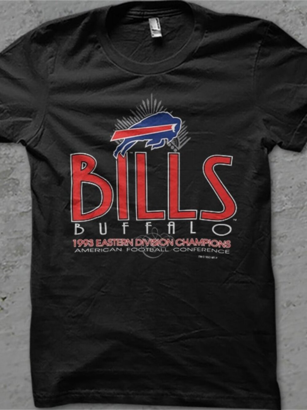 Vintage NFL Buffalo Bills AFC Champs 1993 Shirt, Retro Bills Football Shirt Tee